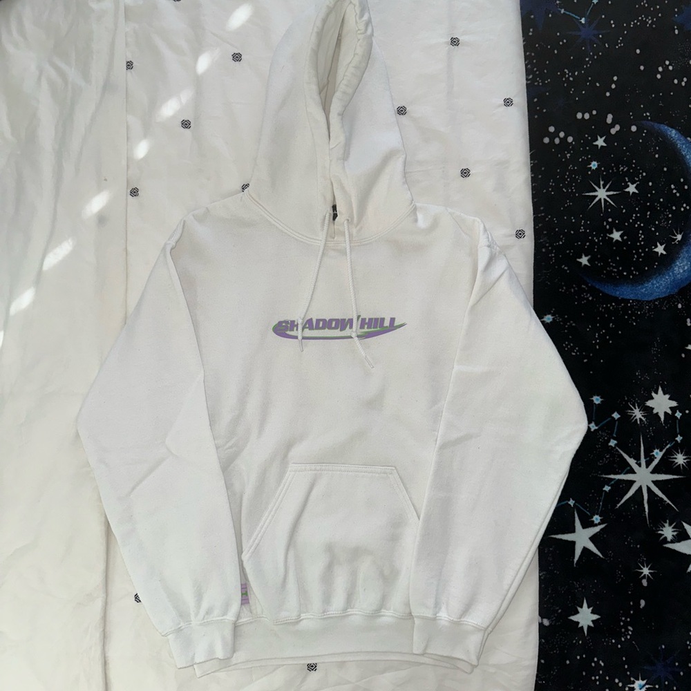Shadow Hill White Hoodie